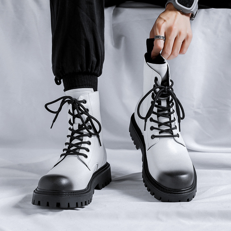 ผู้ชายแฟชั่นของแท้รองเท้าหนังส - Men Shoes White Colour บทวิจารณ์และราคา