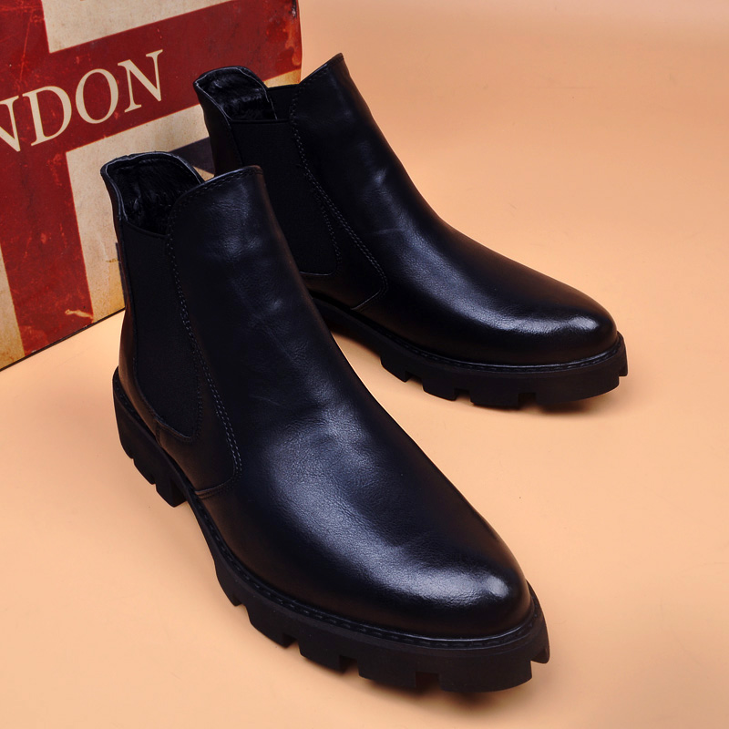 รองเท้าบูทหนังแท้สำหรับผู้ชาย  - Men Shoes Office บทวิจารณ์และราคา