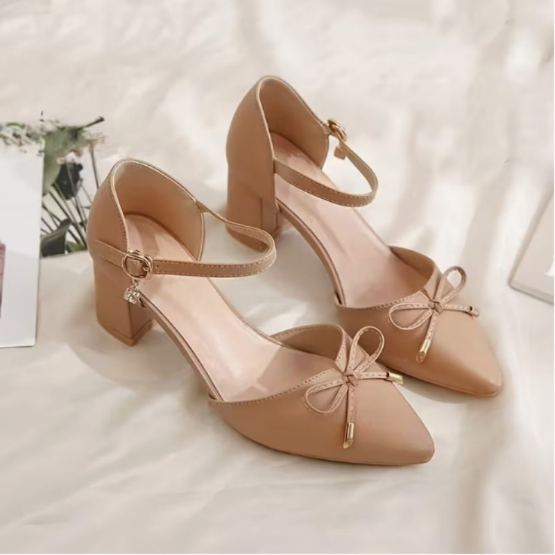 รองเท้าส้นสูงแบบสวมสำหรับผู้หญ - Men Shoes Office บทวิจารณ์และราคา