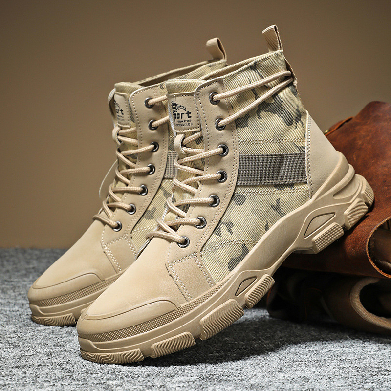 รองเท้าบูทผู้ชายไซส์ 48 ลายพรา - Men Shoes Boots บทวิจารณ์และราคา