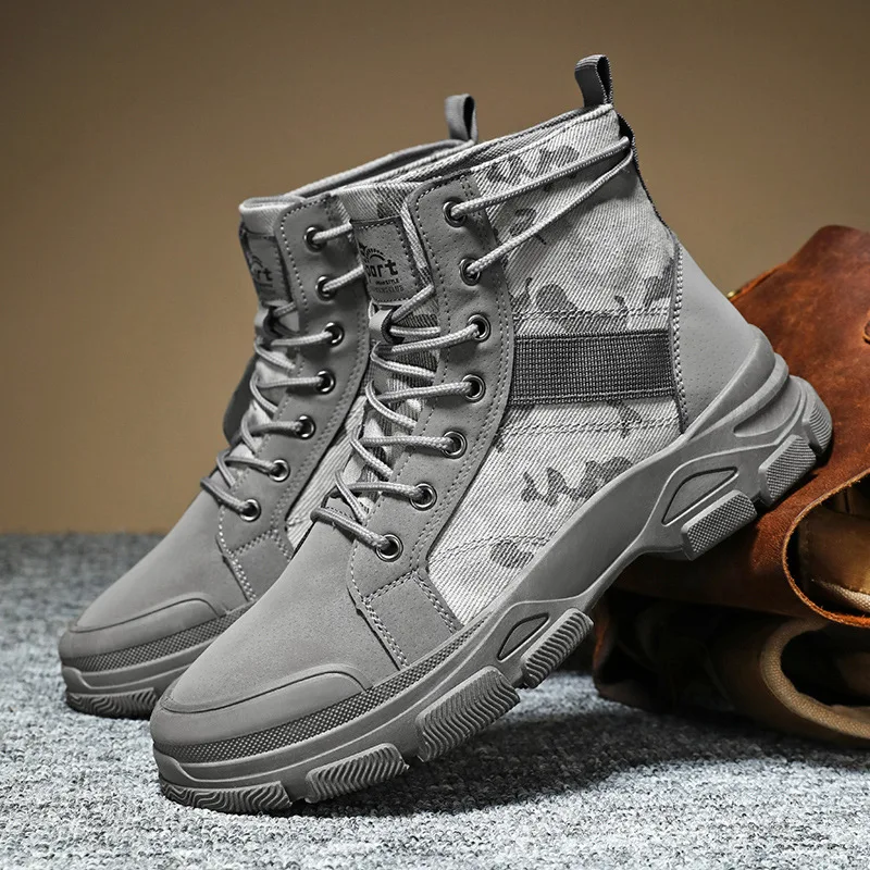 รองเท้าบูทผู้ชายไซส์ 48 ลายพรา - Men Shoes Boots บทวิจารณ์และราคา