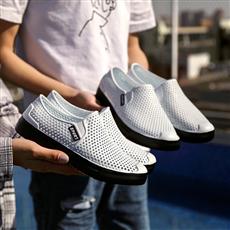 รองเท้าผ้าถักทำมือสไตล์วินเทจเ - Men Shoes Office บทวิจารณ์และราคา