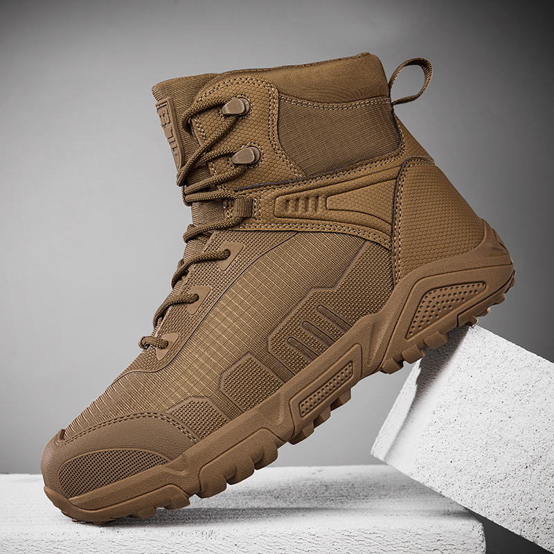 รองเท้าบูทผู้ชายแบบยุทธวิธี รอ - Men Shoes Office บทวิจารณ์และราคา