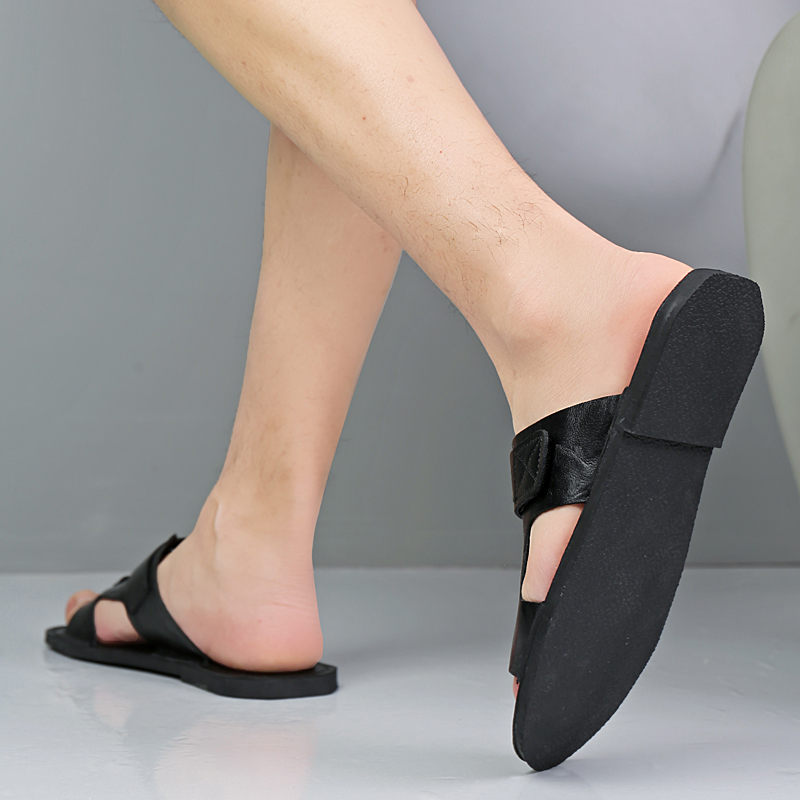 รองเท้าแตะหนังพรีเมียมขนาดใหญ่ - Men Shoes H&M บทวิจารณ์และราคา