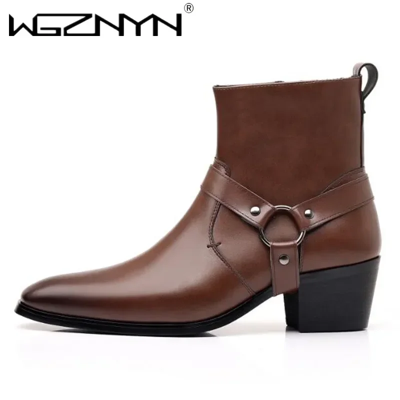 รองเท้าบูทเชลซีผู้ชายแฟชั่นดีไ - Men Shoes For Wedding บทวิจารณ์และราคา