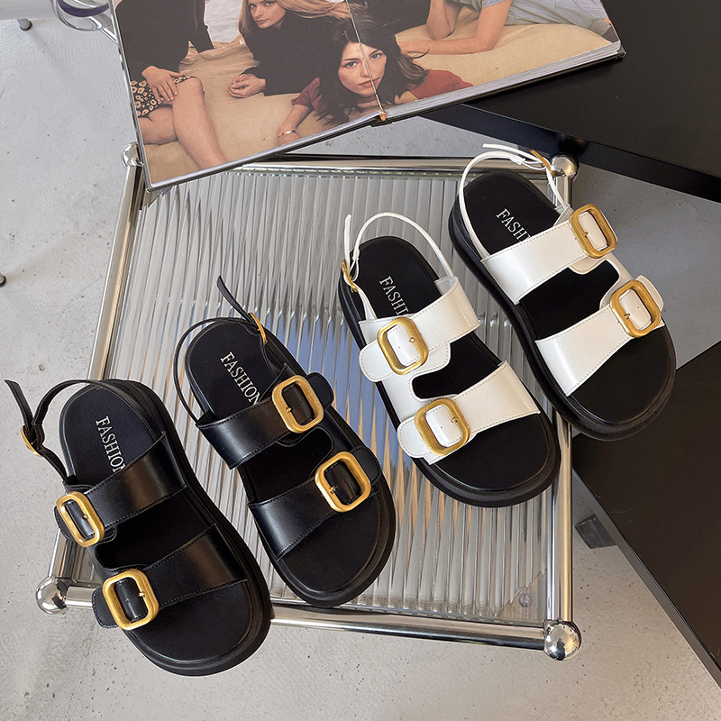 Gladiatorแพลตฟอร์มรองเท้าแตะสต - Velcro Strap Sandal บทวิจารณ์และราคา