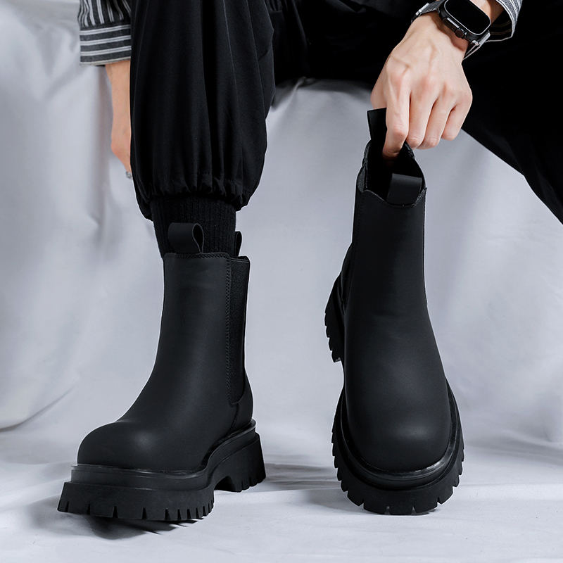 รองเท้าบูทหุ้มข้อสูงสีดำรุ่นปี - Men Shoes H&M บทวิจารณ์และราคา