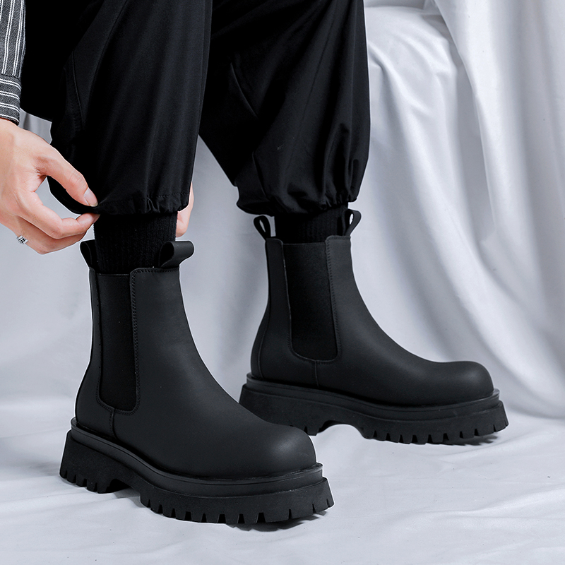 รองเท้าบูทหุ้มข้อสูงสีดำรุ่นปี - Men Shoes H&M บทวิจารณ์และราคา