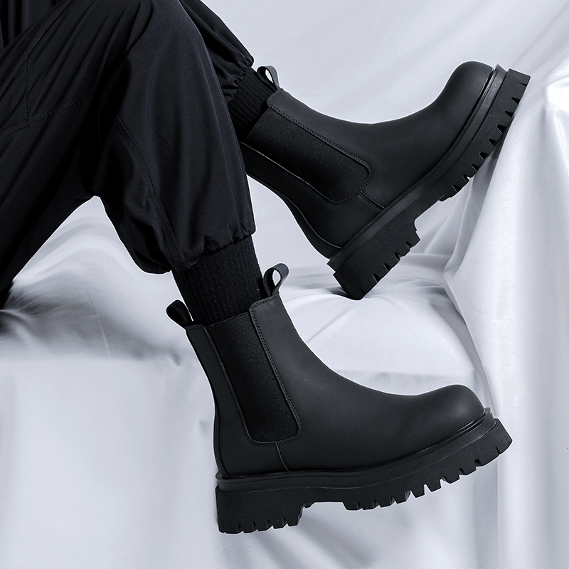 รองเท้าบูทหุ้มข้อสูงสีดำรุ่นปี - Men Shoes H&M บทวิจารณ์และราคา