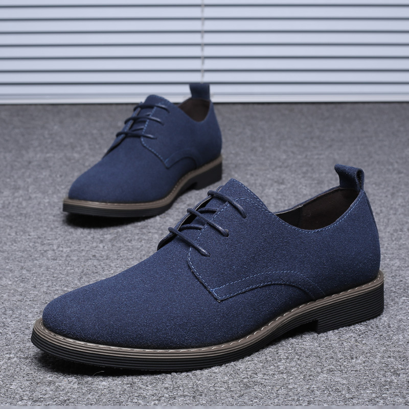 รองเท้าหนังกลับสีน้ำเงินกรมท่า - Men'S Shoes Navy Blue บทวิจารณ์และราคา