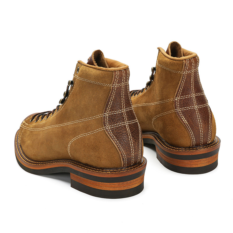 รองเท้าบูทหนังแท้สไตล์วินเทจสำ - Men'S Shoes Brogues บทวิจารณ์และราคา
