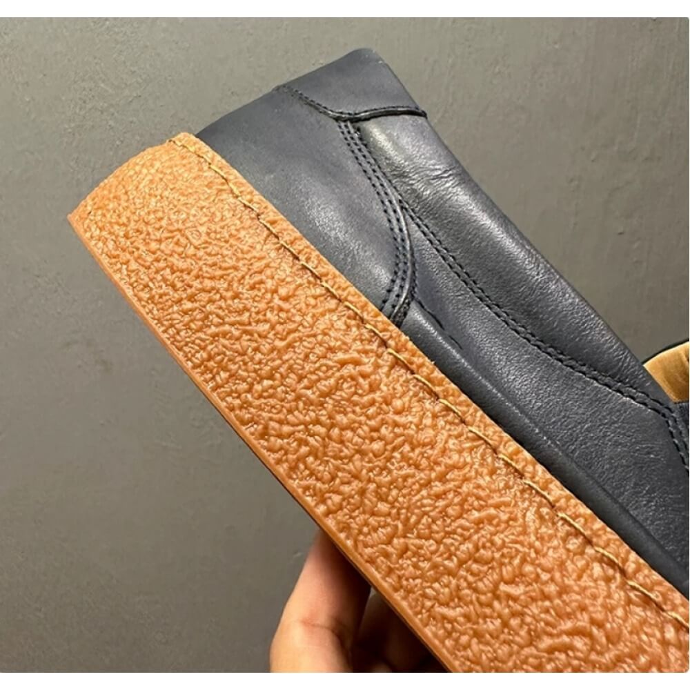 รองเท้าโลฟเฟอร์หนังสีน้ำเงินกร - Men'S Shoes Navy Blue บทวิจารณ์และราคา