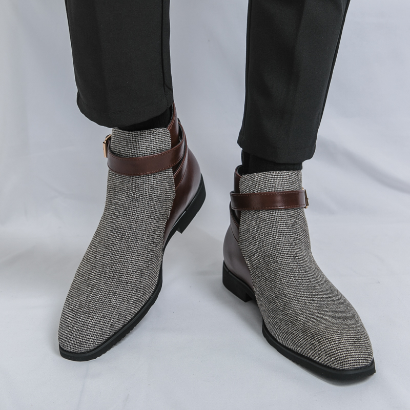 รองเท้าบูทหุ้มข้อคลาสสิกสำหรับ - Men'S Shoes Brogues บทวิจารณ์และราคา